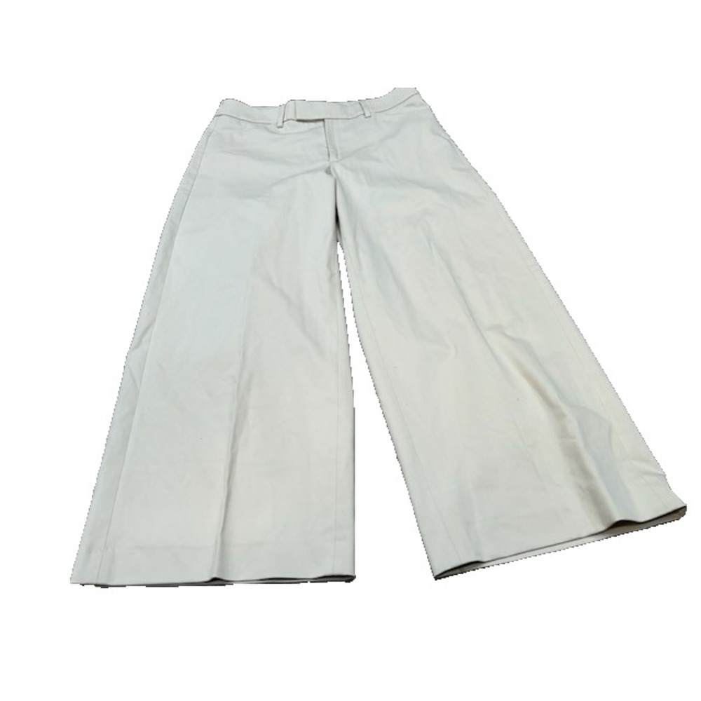 Banana Republic Womens Pants Wide Leg Mid Rise Preppy Beige Size 10 Petite